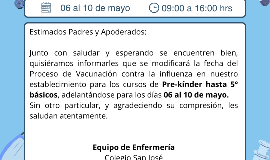 Proceso de vacunación contra la influenza